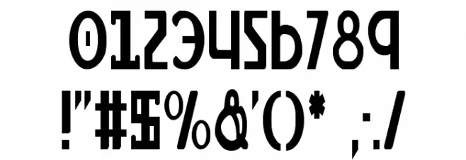 Lionheart Condensed Font OTHER CHARS
