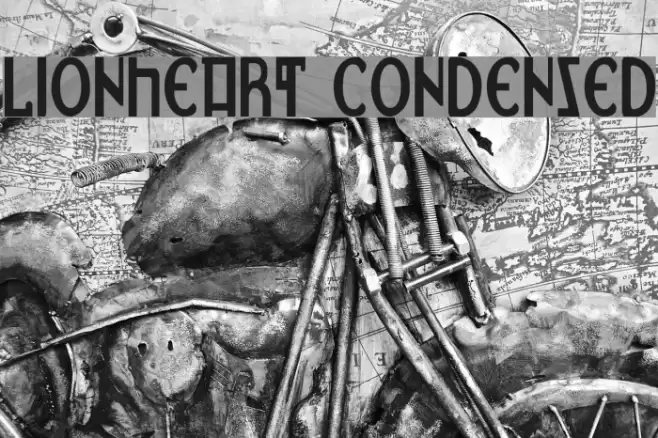 Lionheart Condensed Font examples