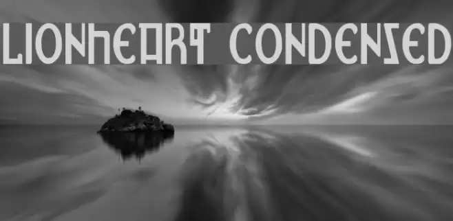Lionheart Condensed Font examples