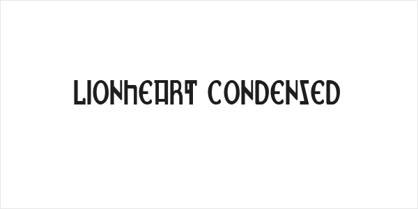 Lionheart Condensed Logo