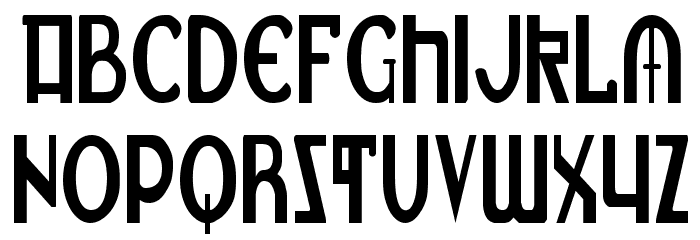 Lionheart Condensed Font LOWERCASE