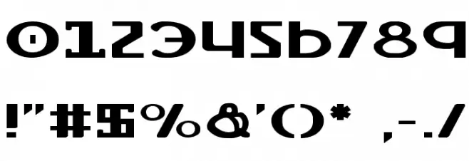 Lionheart Expanded Font OTHER CHARS