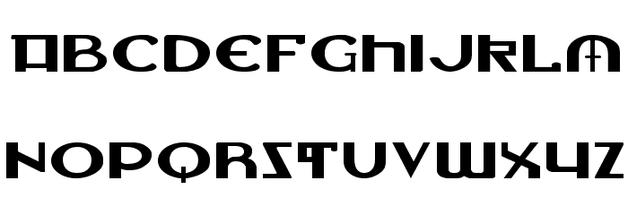 Lionheart Expanded Font LOWERCASE