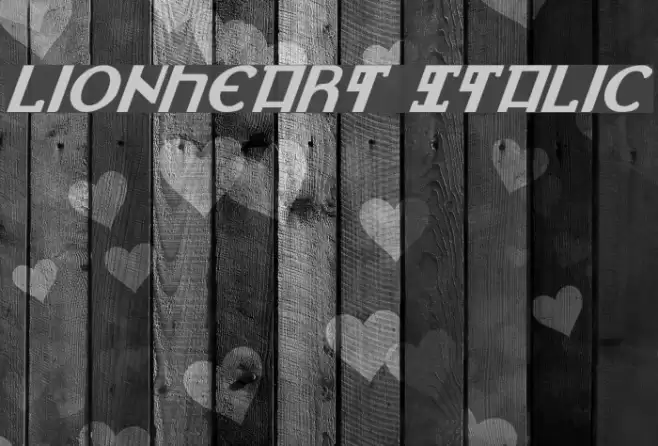 Lionheart Italic Font examples