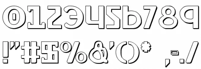 Lionheart Shadow Font Alte caractere