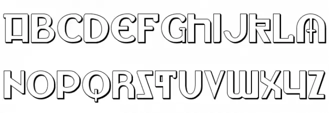 Lionheart Shadow Font Litere mici