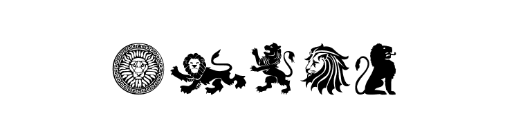 Lions  les polices de caractères gratuit tlcharger