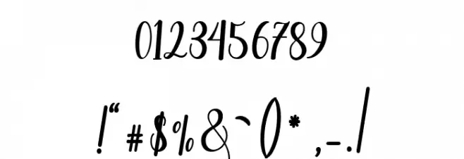 LiontineScript Font OTHER CHARS