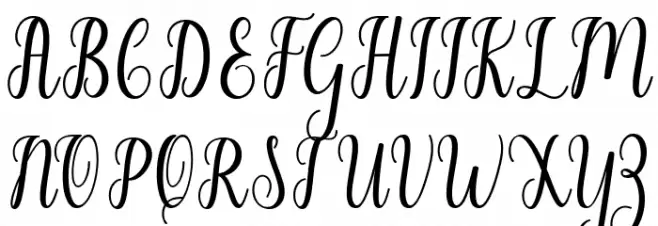 LiontineScript Schriftart Groß