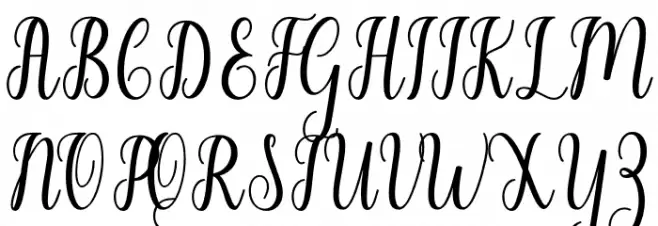 LiontineScript Schriftart Groß