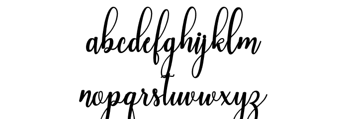 LiontineScript Font LOWERCASE