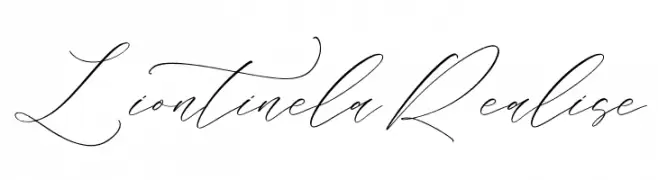 Liontinela Realise 字体