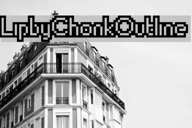 LipbyChonkOutline Font examples