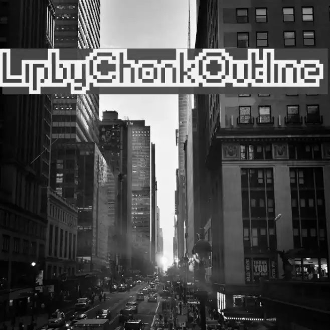 LipbyChonkOutline Font examples