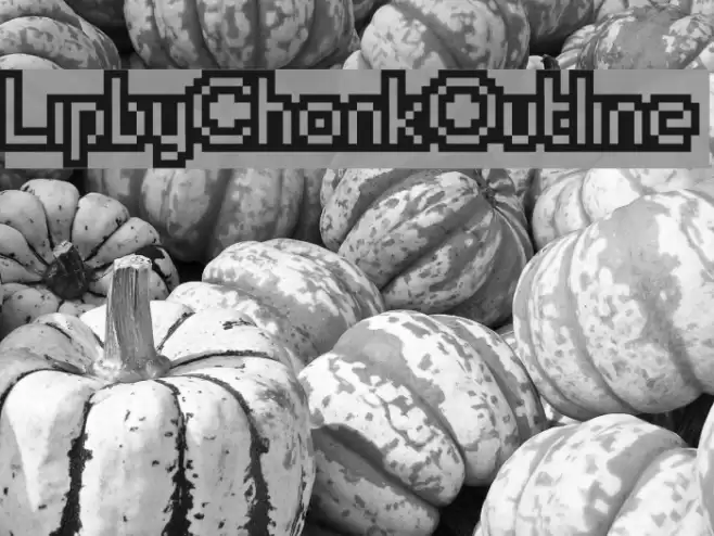 LipbyChonkOutline Font examples