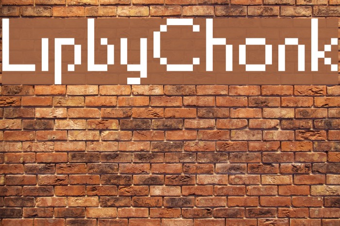 LipbyChonk Font examples