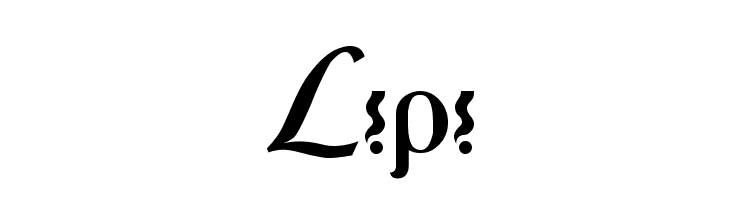 Lipi  Frei Schriftart Herunterladen