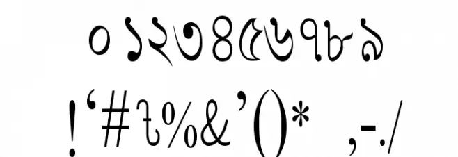 LipiCon Font OTHER CHARS