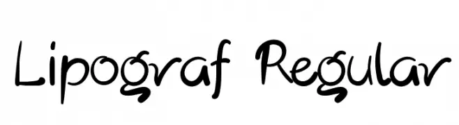 Lipograf Regular  Frei Schriftart Herunterladen