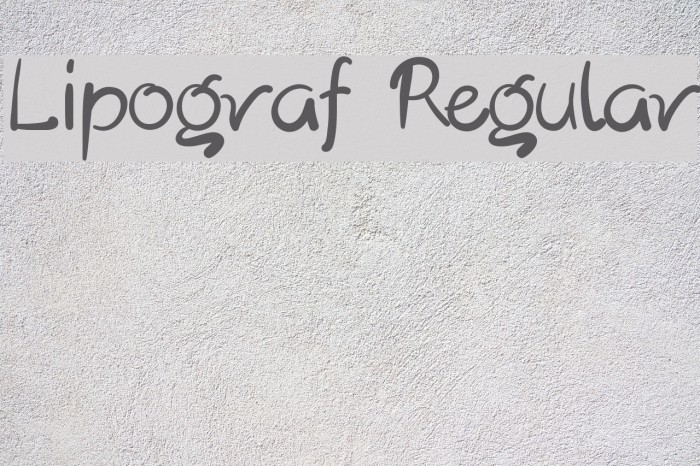 Lipograf Regular Example 1