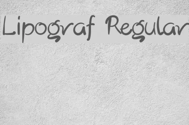 Lipograf Regular Font examples