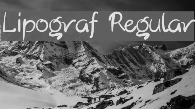 Lipograf Regular Font examples