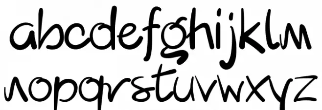 Lipograf Regular Schriftart Kleinbuchstaben