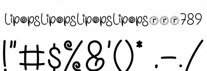 Lipops Font OTHER CHARS