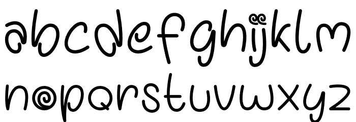Lipops Font LOWERCASE