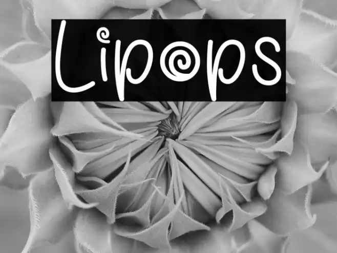 Lipops Font examples