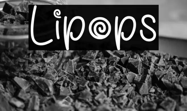 Lipops Font examples