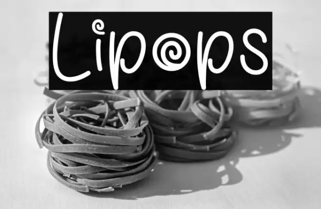Lipops Font examples