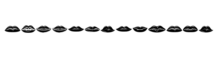 Lippen Regular  Frei Schriftart Herunterladen