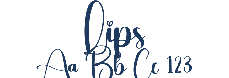 Lips Font Preview