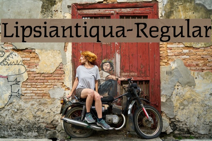 Lipsiantiqua-Regular Font examples