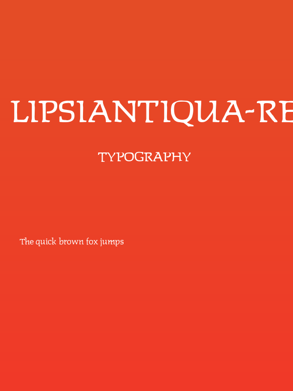 Lipsiantiqua-Regular Poster