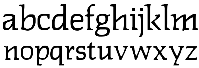 Lipsiantiqua-Regular Font LOWERCASE