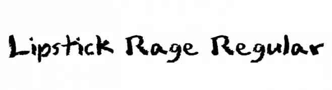 Lipstick Rage Regular  Frei Schriftart Herunterladen