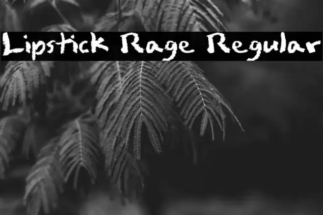 Lipstick Rage Regular Font examples