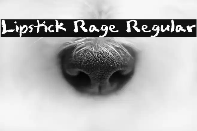 Lipstick Rage Regular Font examples