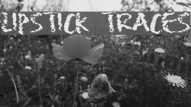 Lipstick Traces Font examples