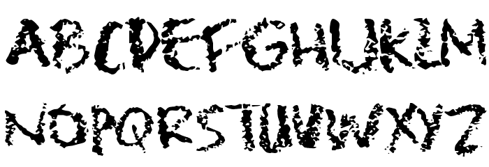 Lipstick Traces Font LOWERCASE