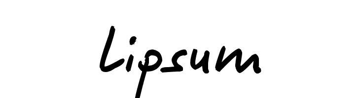 Lipsum Font