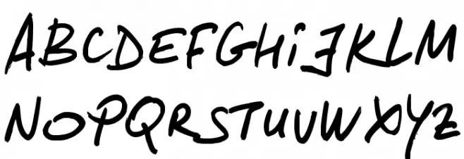 Lipsum Font Litere mari