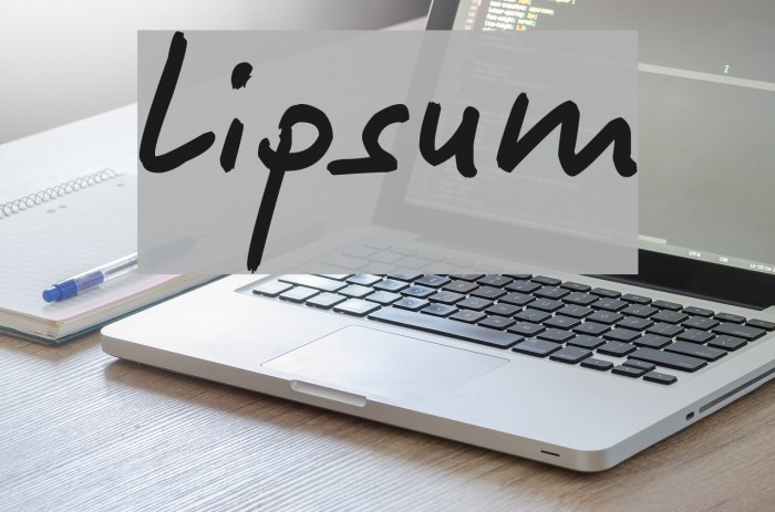 Lipsum Font examples
