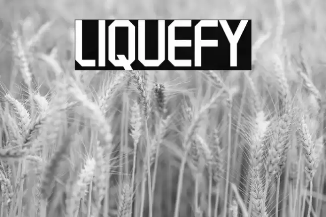 Liquefy Font examples
