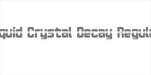 Liquid Crystal Decay Regular Logo