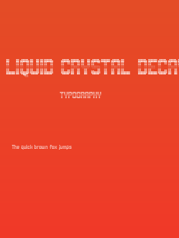 Liquid Crystal Decay Regular Poster