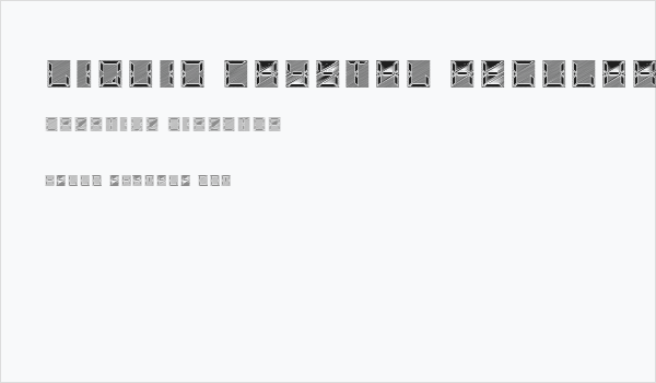 Liquid Crystal Regular Business Card