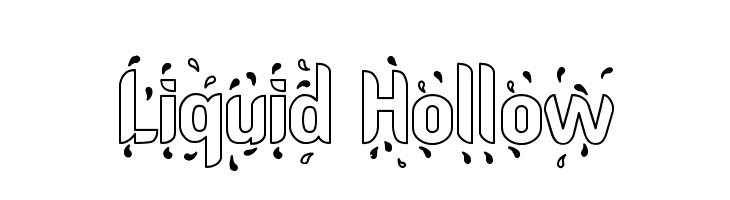 Liquid Hollow  font caratteri gratis